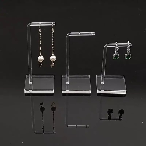 1 Clear Acrylic Hanging Earring Display Stand Showcase Organizer Earring Holder - Picture 5 of 12